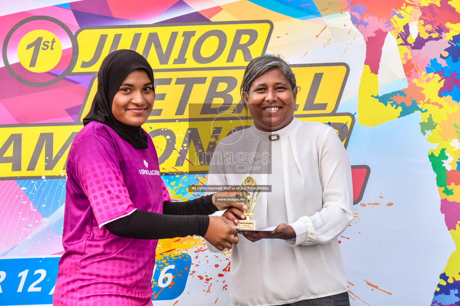 Final of Junior Netball Championship 2022 held in Male', Maldives on 19th March 2022. Photos by Nausham Waheed