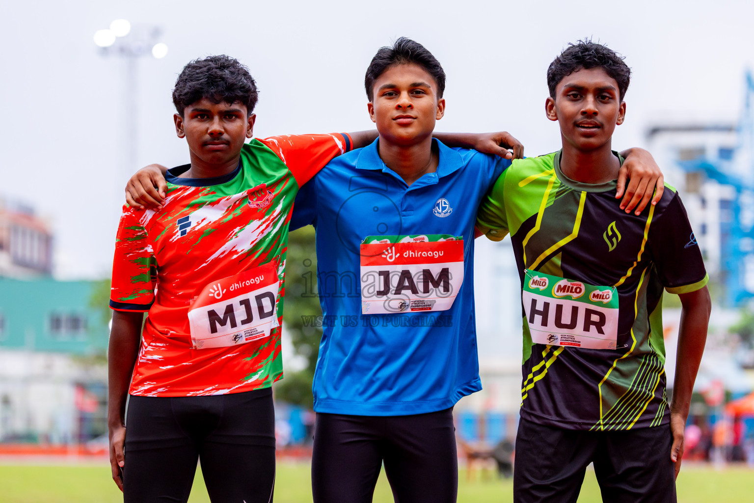 Day 6 of Inter-school Athletics Championship 2025 held in Ekuveni Synthetic Track, Male', Maldives on Sunday, 12th October 2025. Photos by: Nausham Waheed / Images.mv