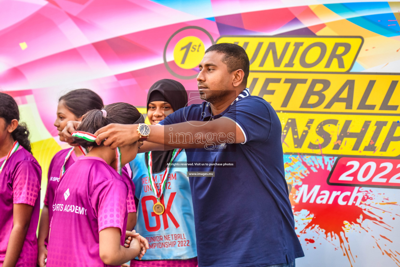 Final of Junior Netball Championship 2022 held in Male', Maldives on 19th March 2022. Photos by Nausham Waheed