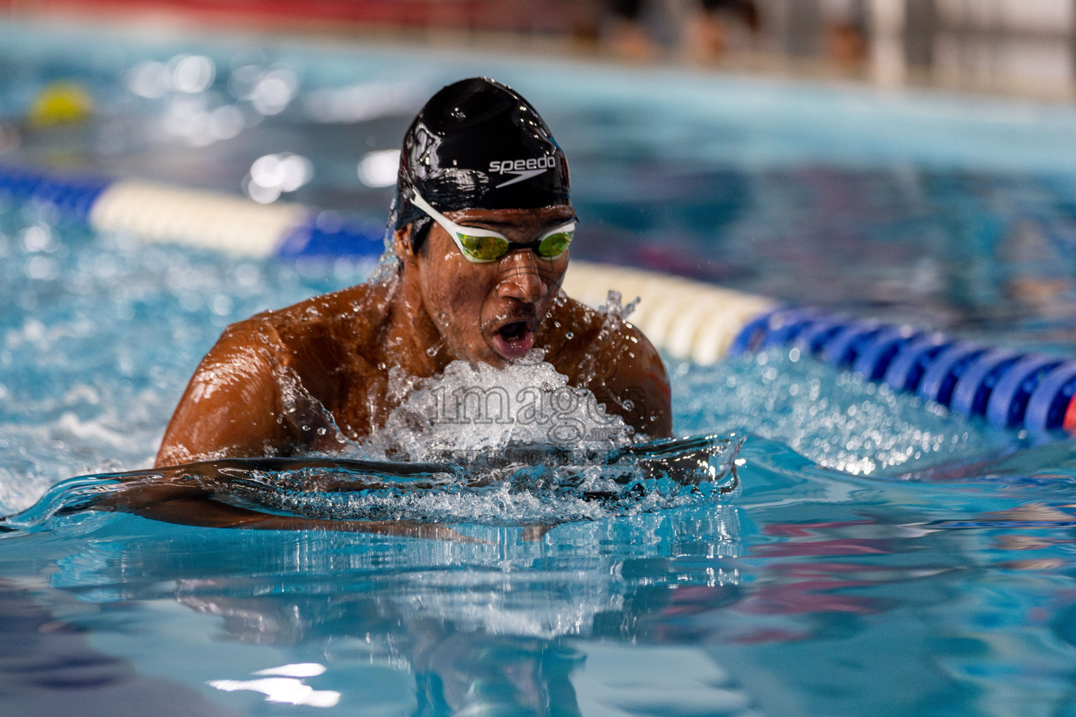 Day 3 of National Swimming Competition 2024 held in Hulhumale', Maldives on Sunday, 15th December 2024. Photos: Hassan Simah / images.mv