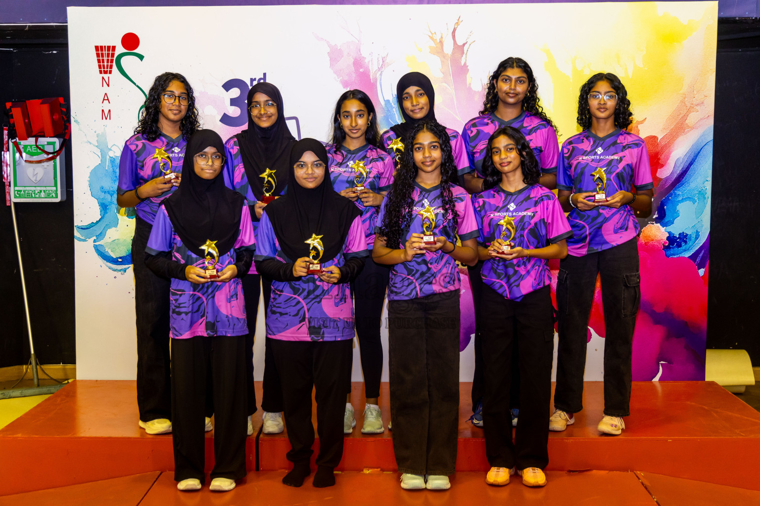 Closing ceremony of 3rd Netball Junior Championship, held at Social Center on Saturday, 25th January 2025 . Photos: Nausham Waheed / images.mv
