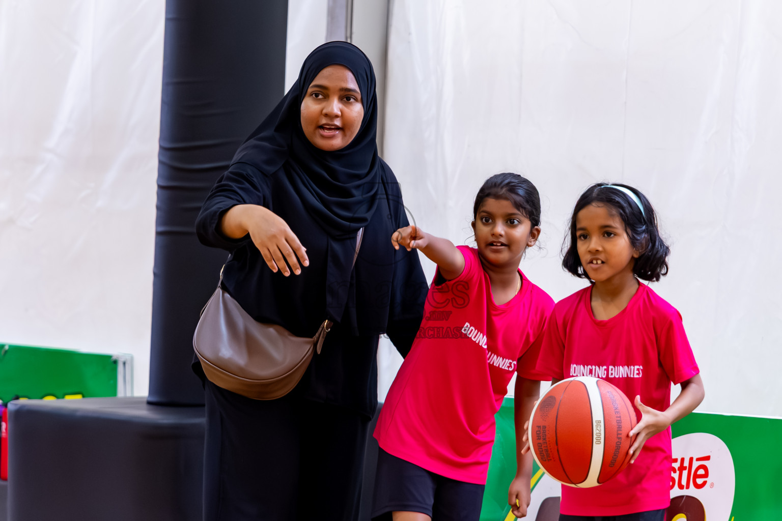 Day 3 of Milo 5 x 5 Junior Challenge 2025 - Basketball tournament held in Basketball Training Center, Male', Maldives on Saturday, 11th October 2025. Photos by: Nausham Waheed, Hassan Simah / Images.mv
