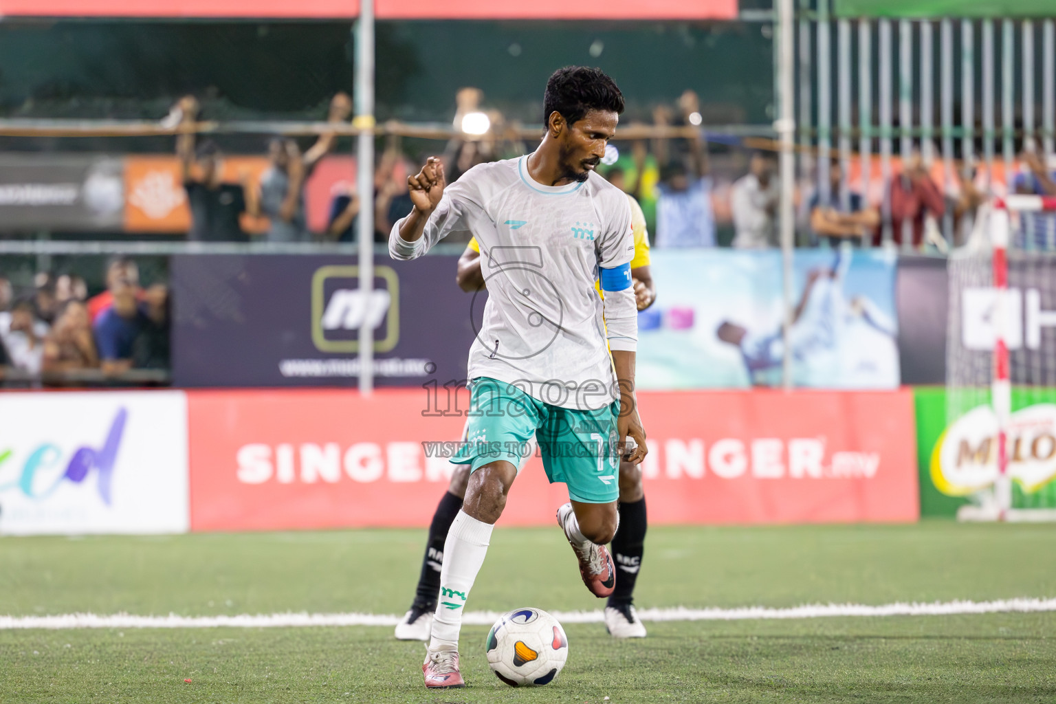 RRC vs MPL in Semi Finals of Club Maldives Cup 2024 held in Rehendi Futsal Ground, Hulhumale', Maldives on Monday, 14th October 2024. Photos: Ismail Thoriq / images.mv