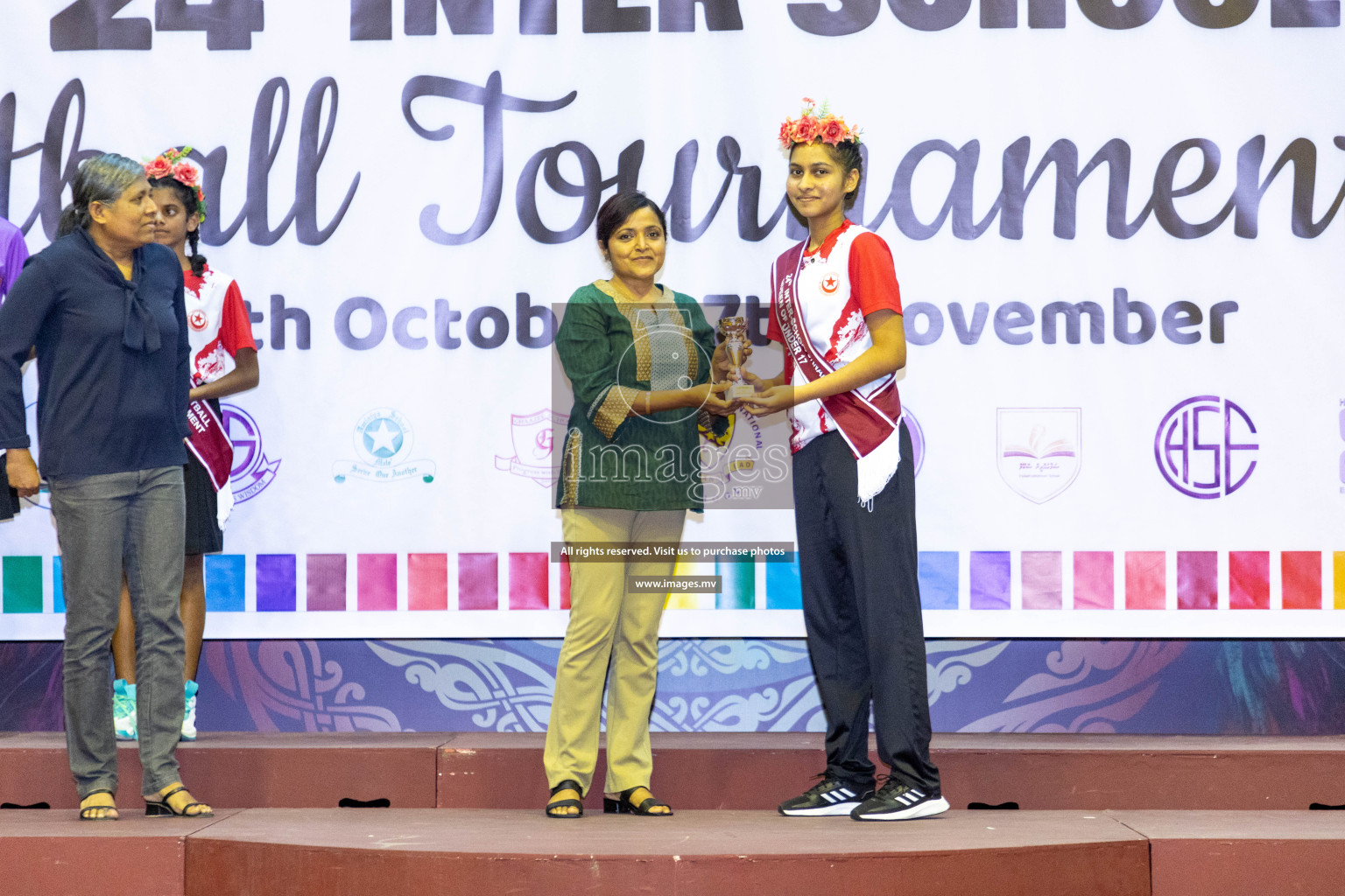 Final of 24th Interschool Netball Tournament 2023 was held in Social Center, Male', Maldives on 7th November 2023. Photos: Nausham Waheed / images.mv