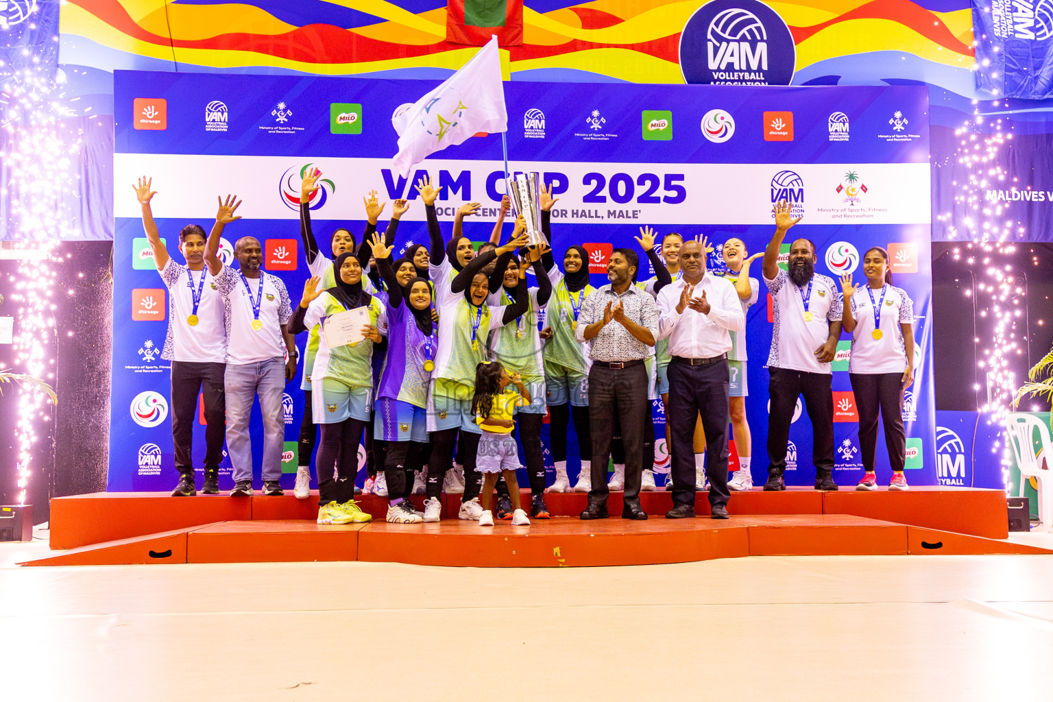 Police Club vs Club Wamco in the Final of Women's Division of VAM Cup 2025 held in Male', Maldives on Thursdsay, 17th April 2025 at Social Center Indoor Hall Photos By: Nausham Waheed / images.mv