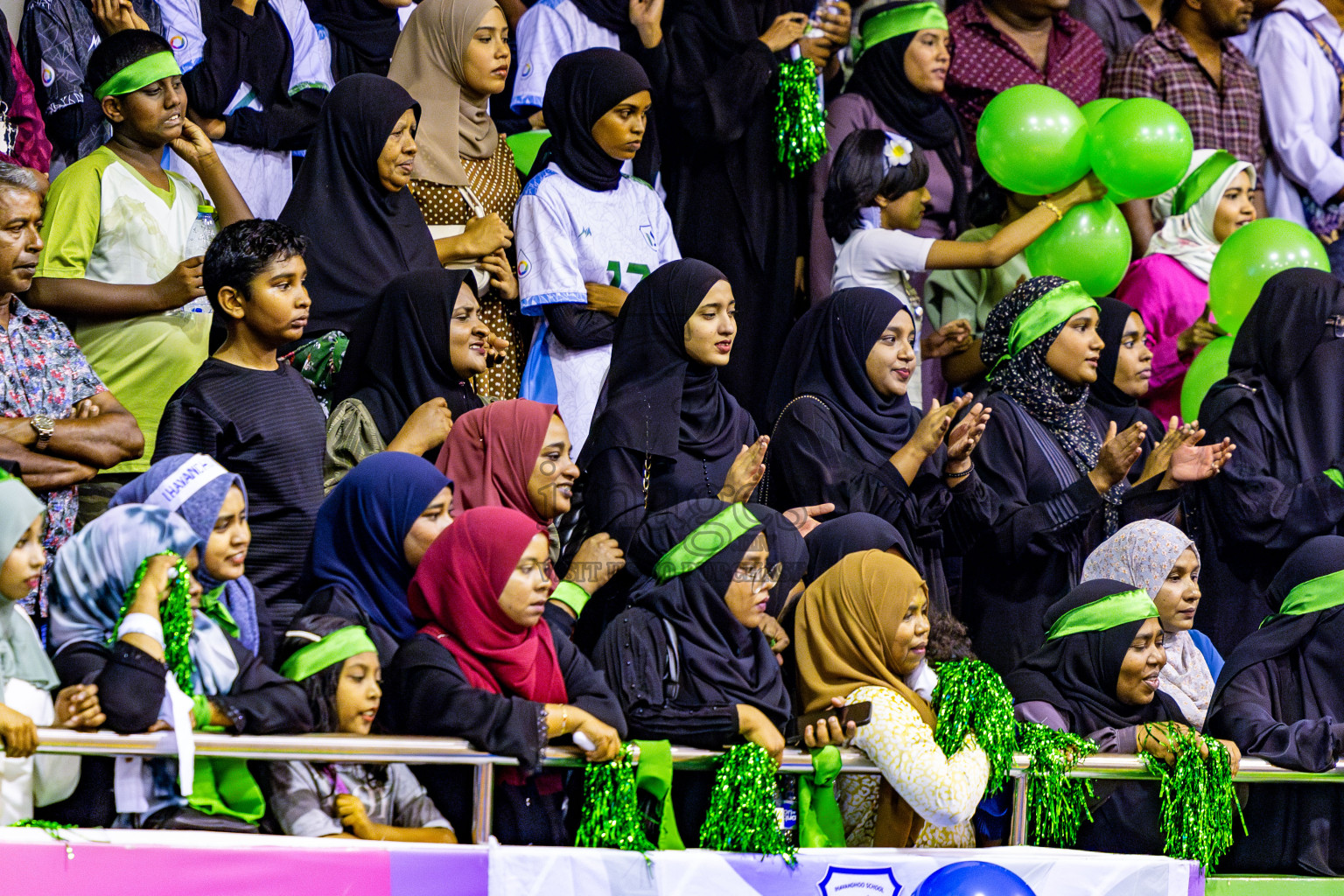 Finals of Interschool Volleyball Tournament 2024 was held in Social Center at Male', Maldives on Friday, 6th December 2024. Photos: Nausham Waheed / images.mv