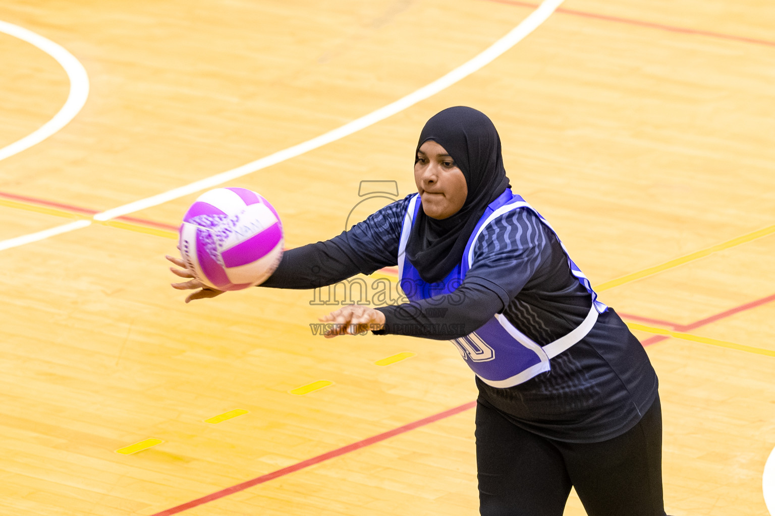 SC Shining Star vs Youth United SC in Day 9 of 24th Milo Netball Association Championship was held in Social Center at Male', Maldives on Tuesday, 9th September 2025. Photos: Mohamed Mahfooz Moosa / images.mv
