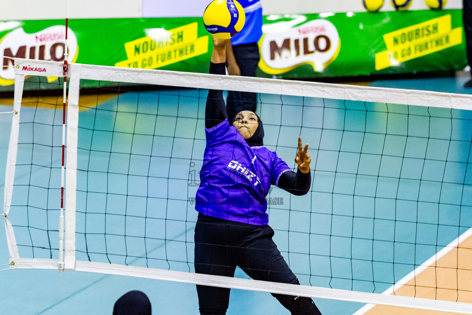 Final of Women's Division of Milo VAM Cup 2024 held in Male', Maldives on Saturday, 13th July 2024 at Social Center Indoor Hall Photos By: Nausham Waheed / images.mv