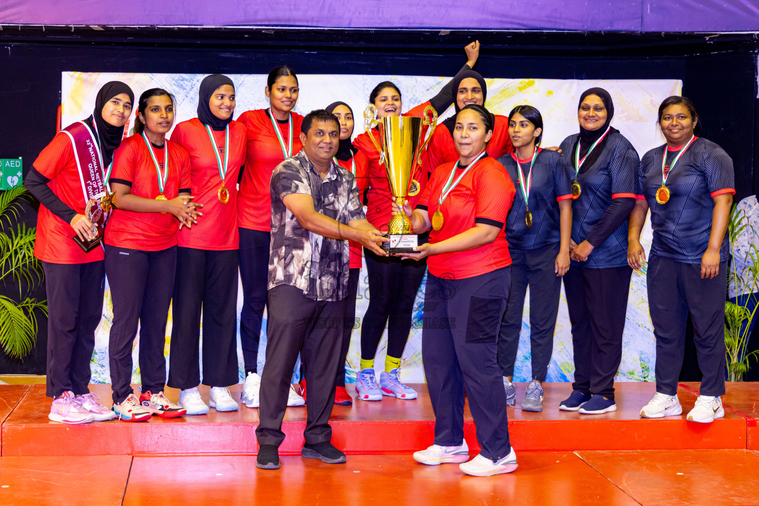 Closing ceremony of National Netball Tournament 2025 held in Social Center at Male', Maldives on Thursday, 29th May 2025. Photos: Nausham Waheed / images.mv