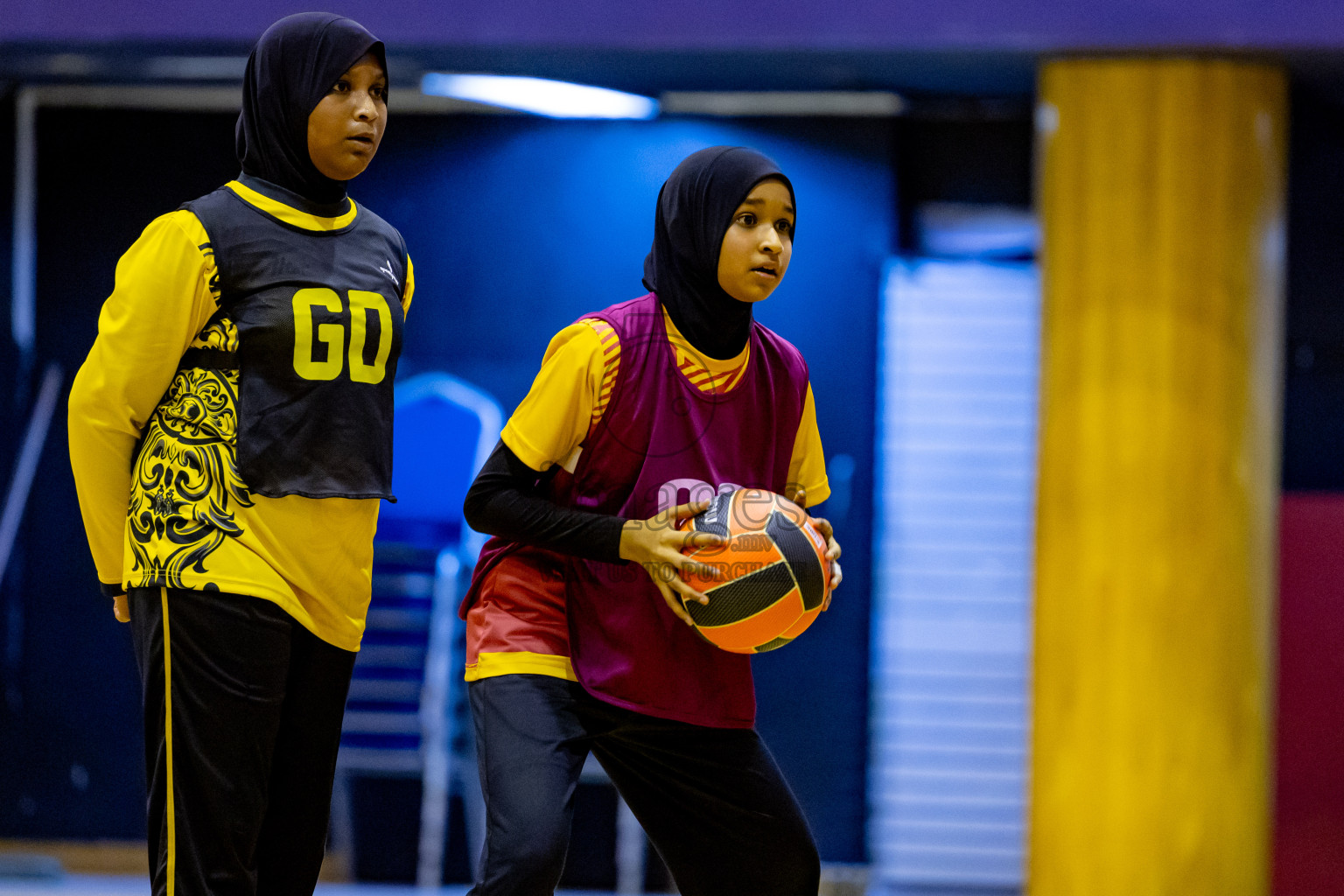 Day 6 of 25th Inter-School Netball Tournament was held in Social Center at Male', Maldives on Thursday, 15th August 2024. Photos: Nausham Waheed / images.mv