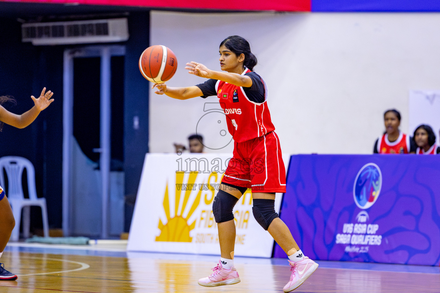 Maldives vs SriLanka in Day 2 of Under 16 Woman's Asian Cup SABA Qualifiers 2025 was held in Social Center, Male', Maldives on Friday, 13th June 2025. Photos: Nausham Waheed / images.mv
