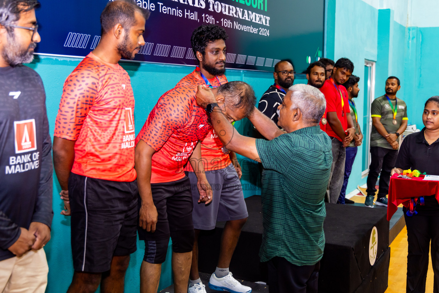 Finals of 9th Inter Office Company & Resort Table Tennis Tournament was held in Male' TT Hall, Male', Maldives on Saturday, 16th November 2024. Photos: Nausham Waheed / images.mv