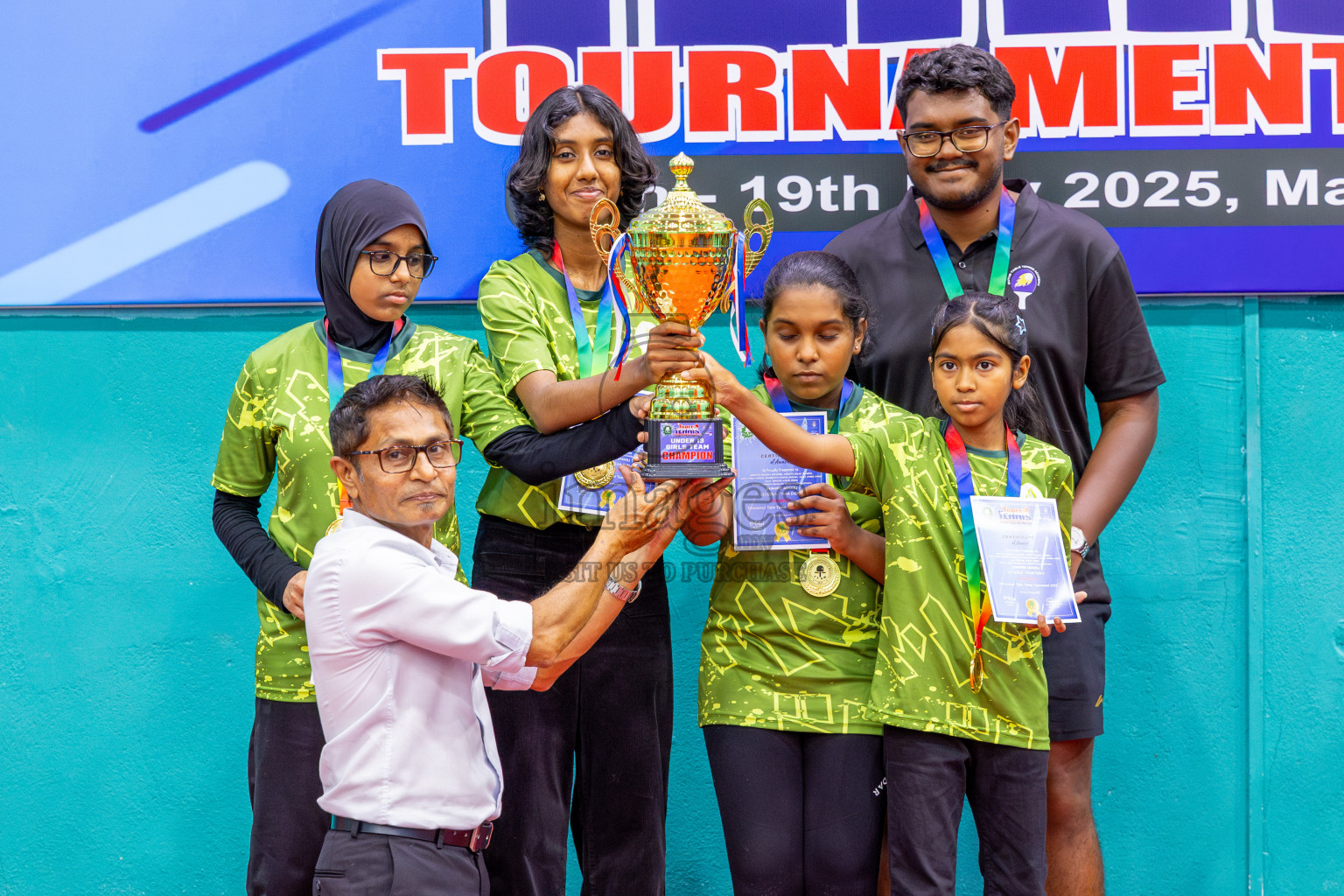 Day 8 of Interschool Table Tennis Tournament 2025 held at Male' TT Hall, Male', Maldives on Thursday, 22nd May 2025.
Photos by: Ismail Thoriq / images.mv