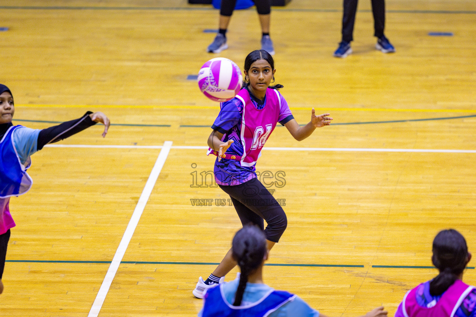 Young Netters B vs N Sports Academy B in Day 3 of 3rd Netball Junior Championship, held at Social Center on Tuesday, 21st January 2025 . Photos: Nausham Waheed / images.mv
