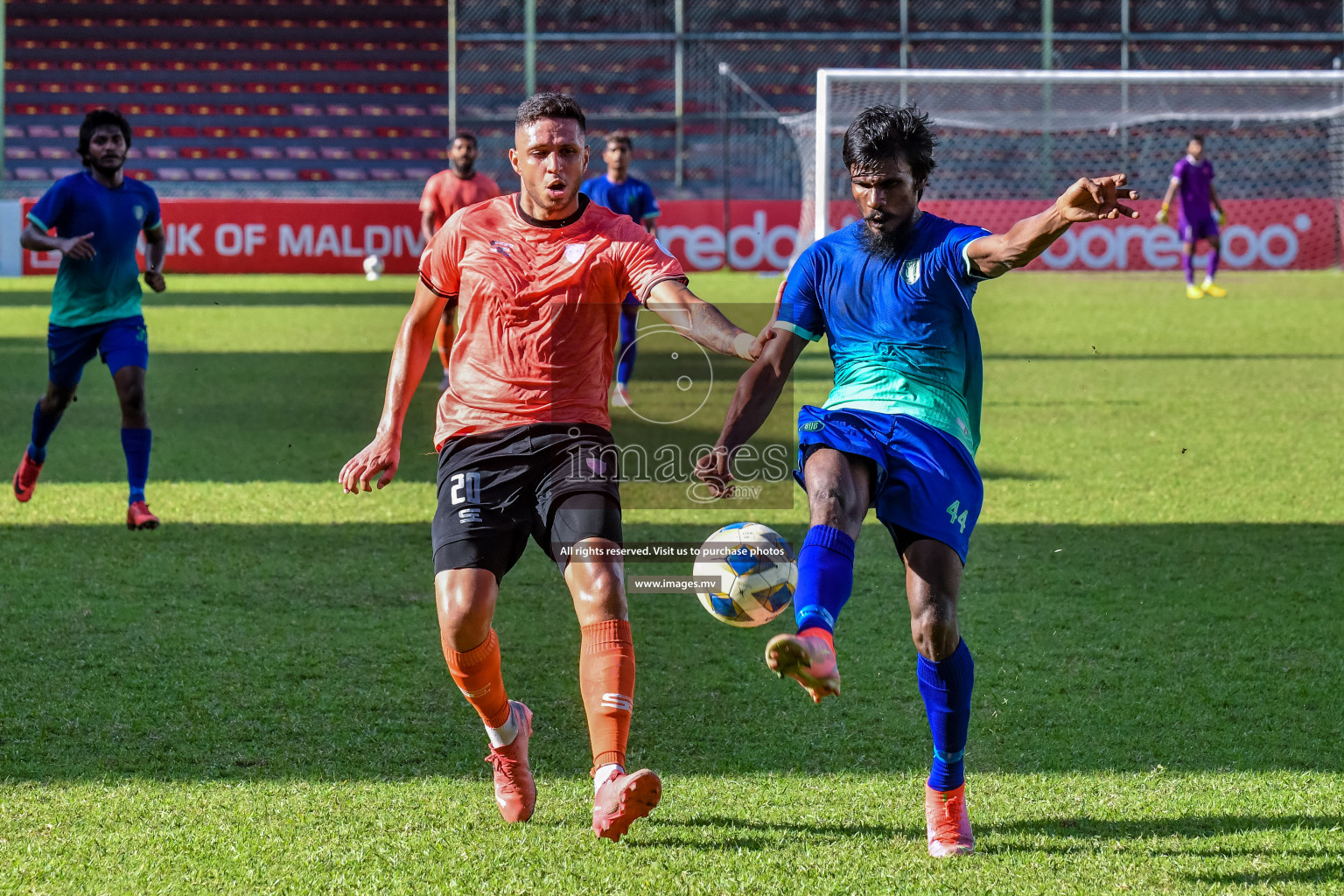 Club Eagles vs Super United sports in the FA Cup 2022 on 15th Aug 2022, held in National Football Stadium, Male', Maldives Photos: Nausham Waheed / Images.mv