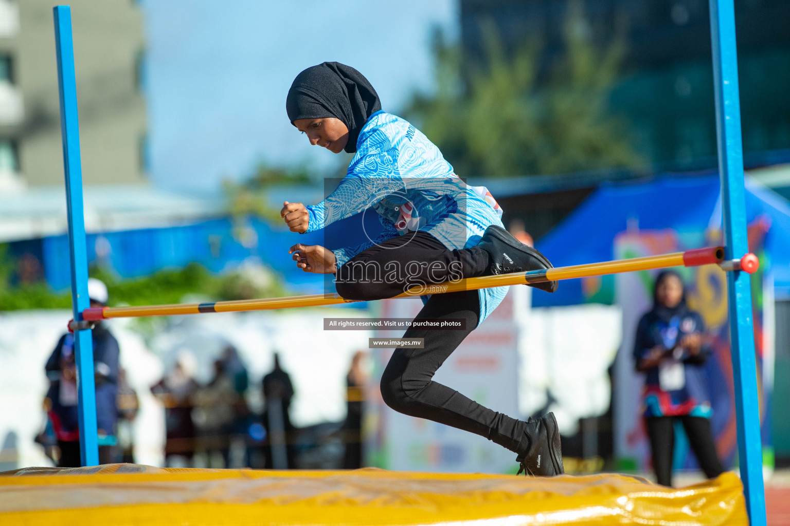 Day three of Inter School Athletics Championship 2023 was held at Hulhumale' Running Track at Hulhumale', Maldives on Tuesday, 16th May 2023. Photos: Nausham Waheed / images.mv