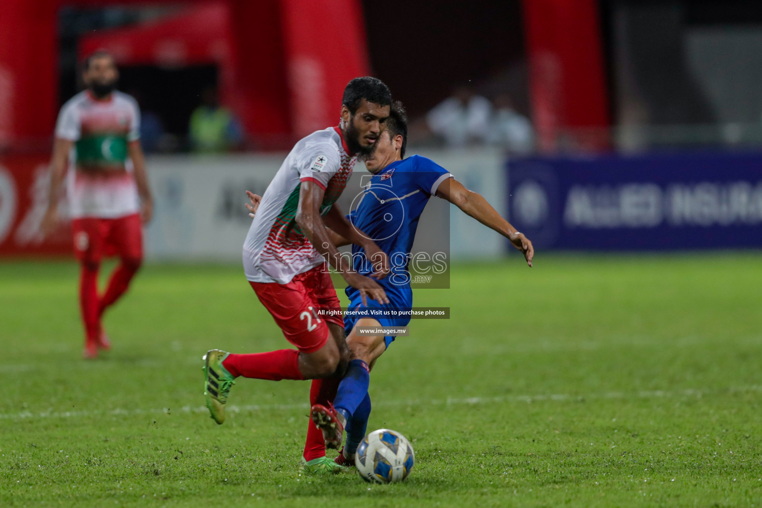 Maldives vs Nepal in SAFF Championship 2021 held on 1st October 2021 in Galolhu National Stadium, Male', Maldives