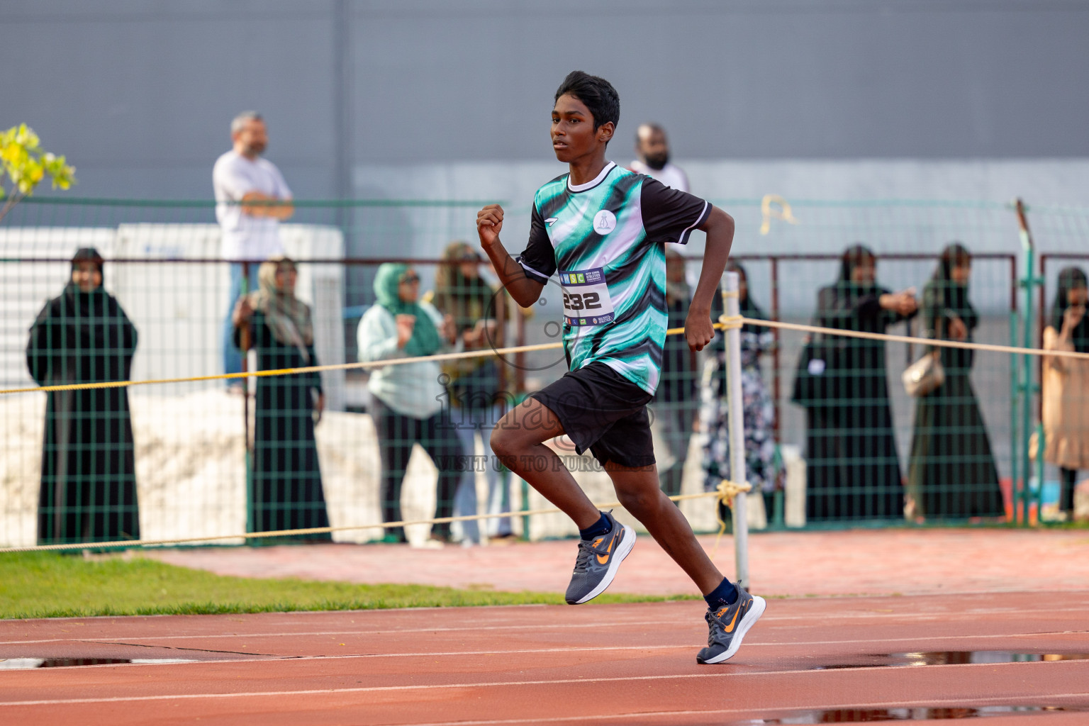 Day 2 of MWSC Interschool Athletics Championships 2024 held in Hulhumale Running Track, Hulhumale, Maldives on Sunday, 10th November 2024. 
Photos by:  Hassan Simah / Images.mv