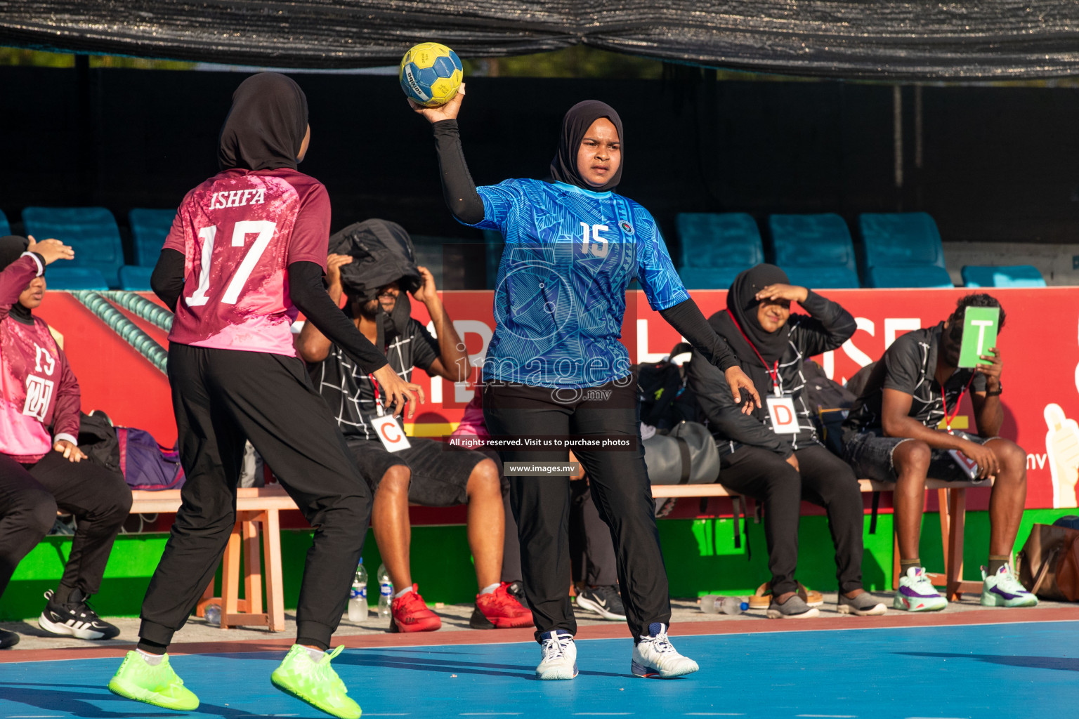 Day 10 of 6th MILO Handball Maldives Championship 2023, held in Handball ground, Male', Maldives on 29th May 2023 Photos: Nausham Waheed/ Images.mv