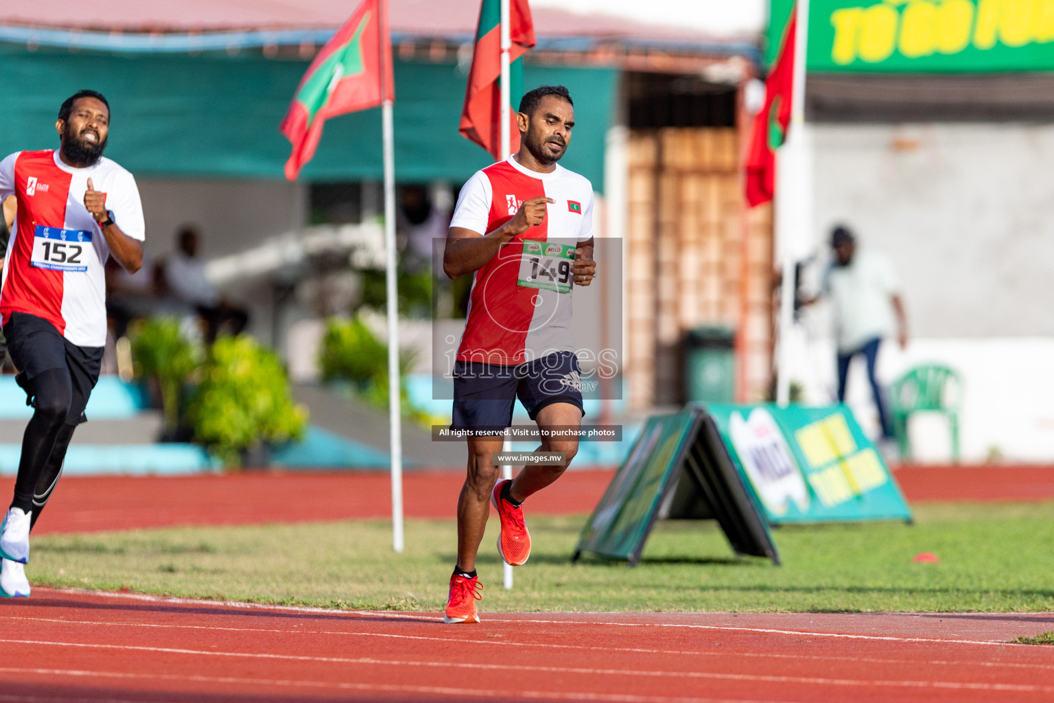 Day 1 of National Athletics Championship 2023 was held in Ekuveni Track at Male', Maldives on Thursday 23rd November 2023. Photos: Nausham Waheed / images.mv