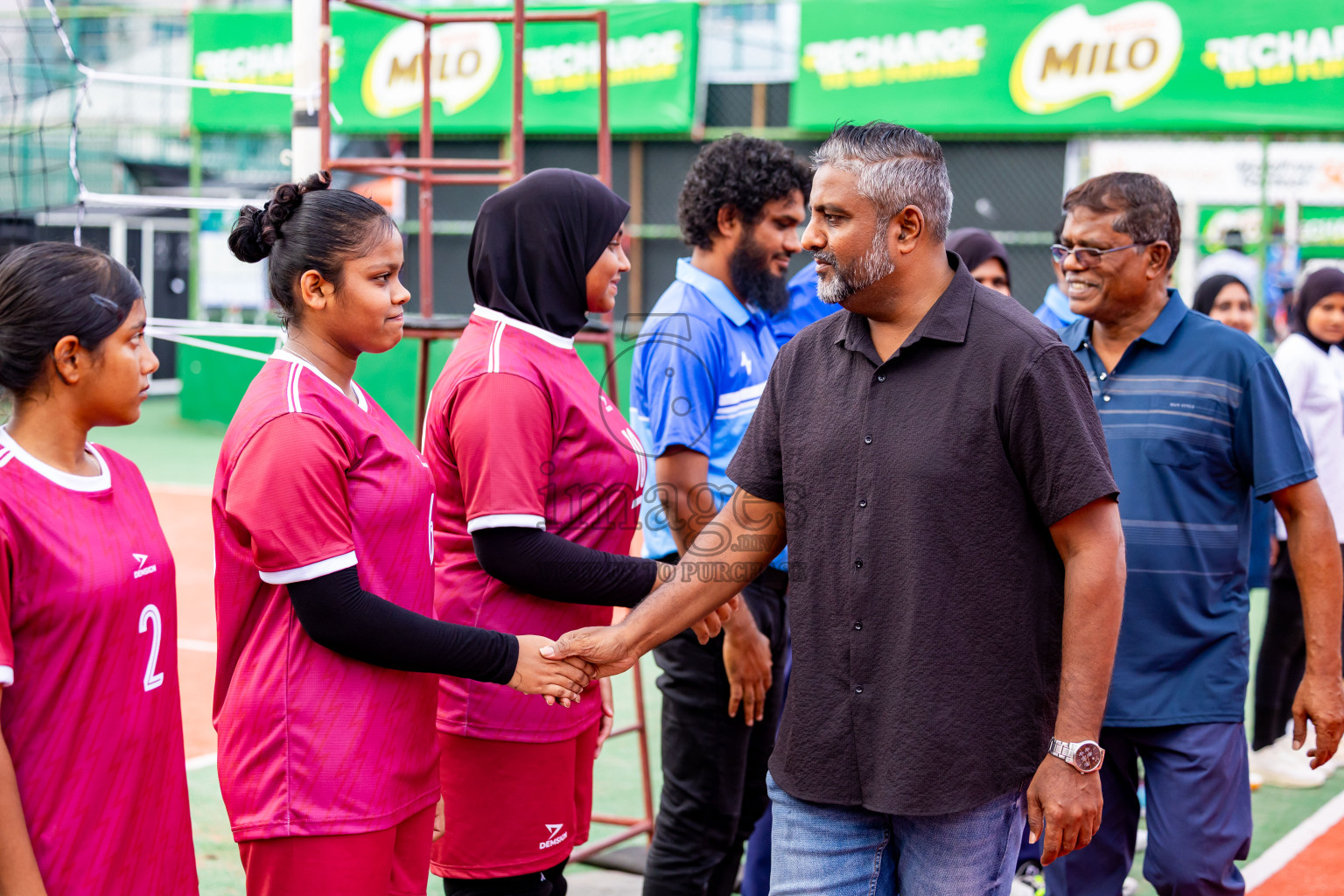 Club rising star academy vs Sports club city in Milo National Junior Volleyball Championship 2025 Day 2 was held on Sunday, 23rd November 2025 at Ekuveni Turf Court Male', Maldives. Photos: Nausham Waheed / images.mv