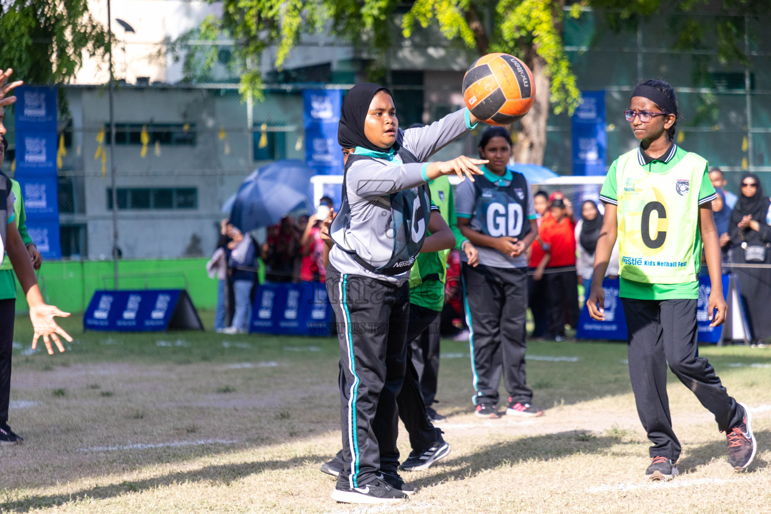 Day 3 of Nestle' Kids Netball Fiesta 2023 held in Henveyru Stadium, Male', Maldives on Saturday, 2nd December 2023. Photos by Nausham Waheed / Images.mv