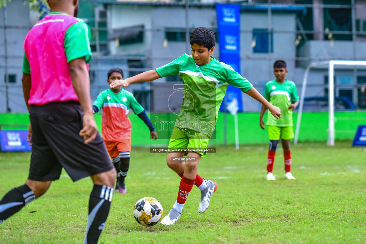 Day 1 of Milo Kids Football Fiesta 2022 was held in Male', Maldives on 19th October 2022. Photos: Nausham Waheed/ images.mv