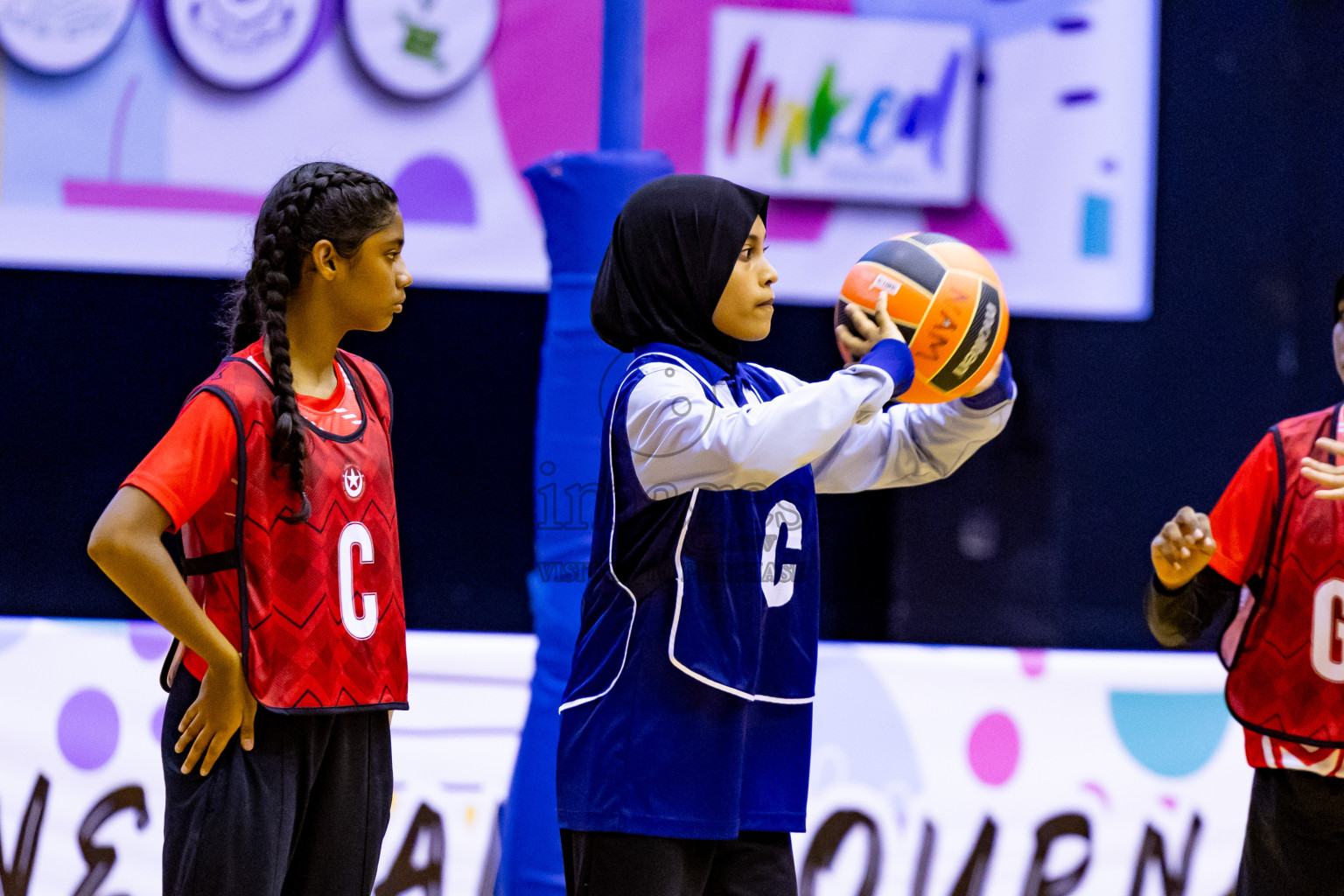 Day 2 of 25th Inter-School Netball Tournament was held in Social Center at Male', Maldives on Saturday, 10th August 2024. Photos: Nausham Waheed / images.mv