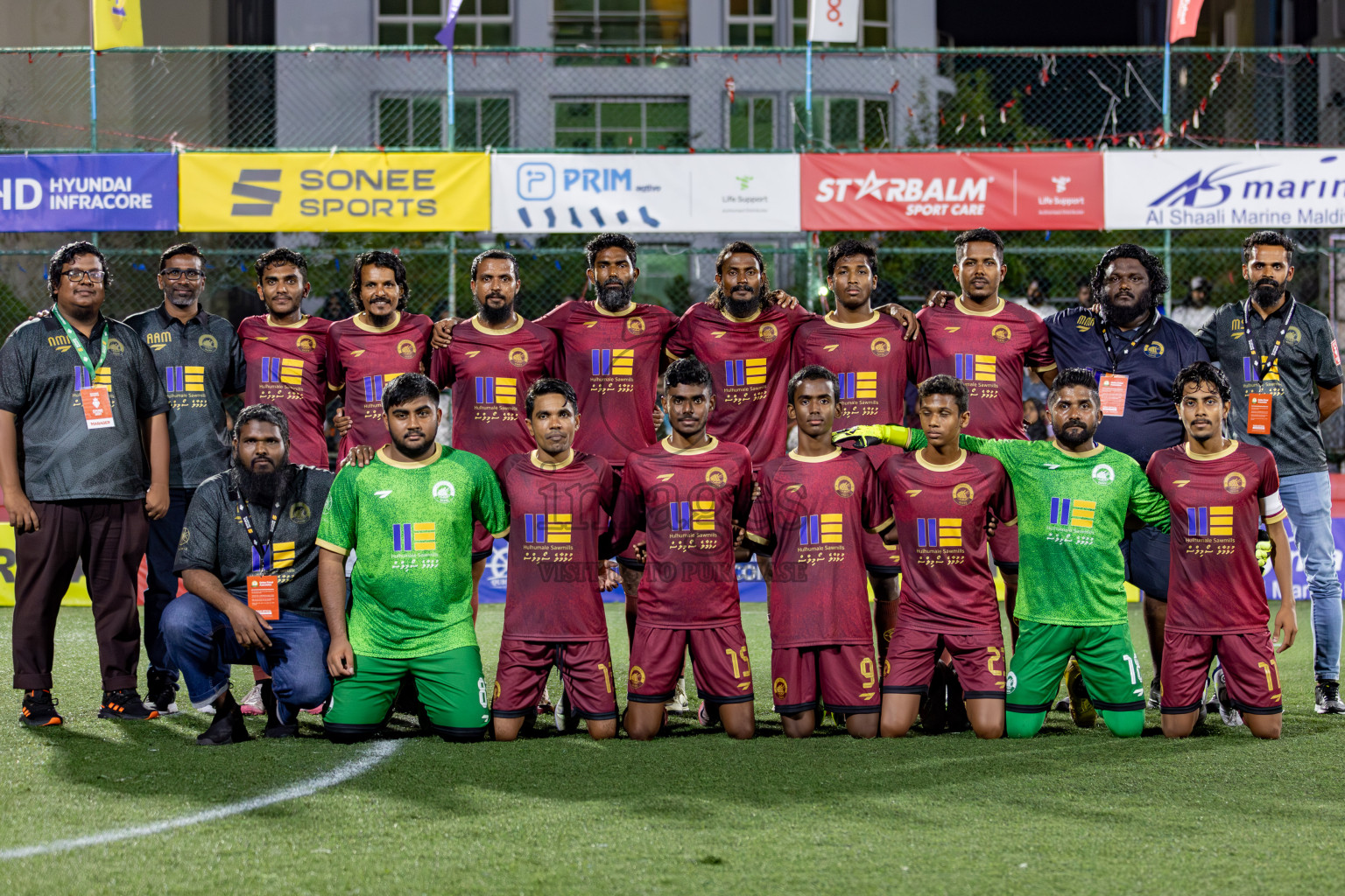 V. Keyodhoo VS AA. Mathiveri on Day 36 of Golden Futsal Challenge 2024 was held on Wednesday, 21st February 2024, in Hulhumale', Maldives 
Photos: Hassan Simah/ images.mv