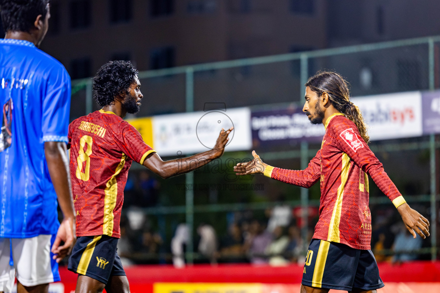 K Himmafushi vs K Maafushi on Day 18 of Golden Futsal Challenge 2025 was held on Thursday, 23rd January 2025, in Hulhumale', Maldives. Photos: Nausham Waheed / images.mv