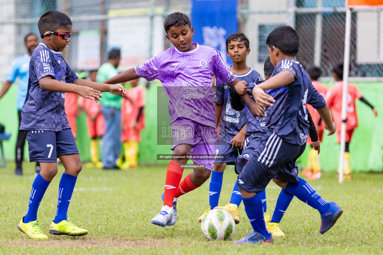 Day 1 of Milo kids football fiesta, held in Henveyru Football Stadium, Male', Maldives on Wednesday, 11th October 2023 Photos: Nausham Waheed/ Images.mv