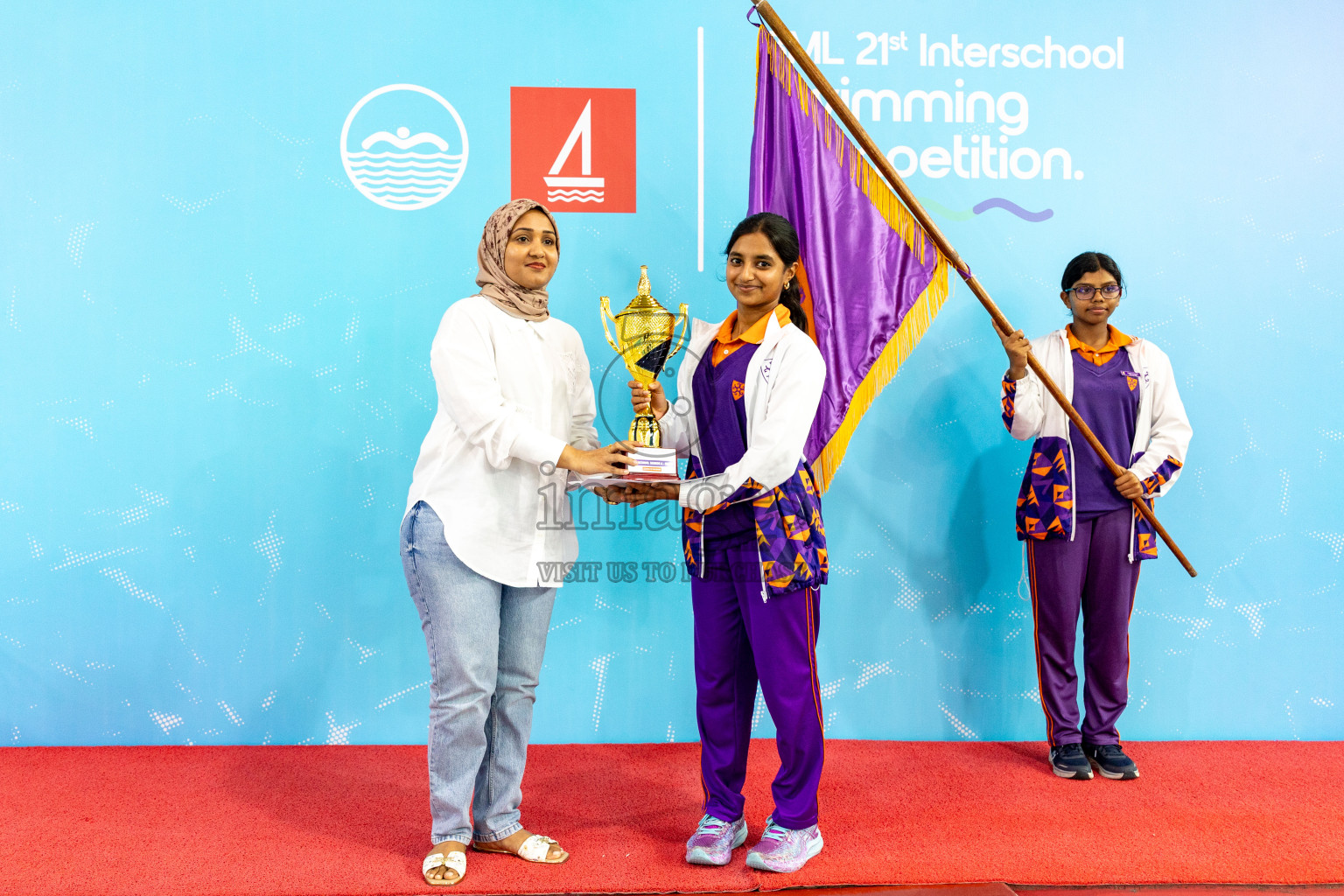 Closing Ceremony of BML 21st Interschool Swimming Competition 2025 .was held in Hulhumale' Swimming Pool, Hulhumale', Maldives on Saturday, 18th October 2025. 
Photos: Hassan Simah / images.mv