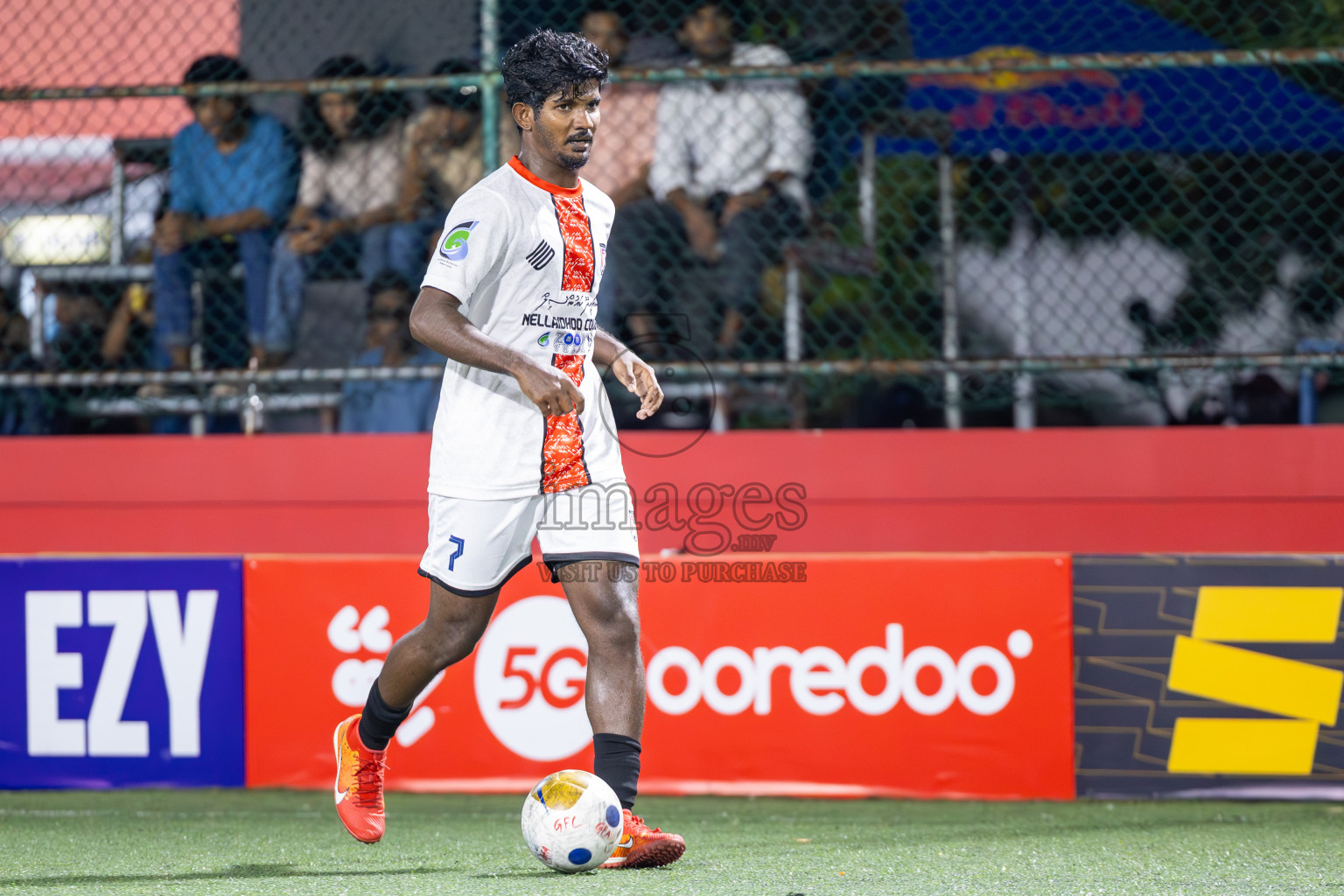 HDh Nolhivaran vs HDh Nellaidhoo in Day 5 of Golden Futsal Challenge 2025 on Thursday, 9th January 2025, in Hulhumale', Maldives
Photos: Ismail Thoriq / images.mv