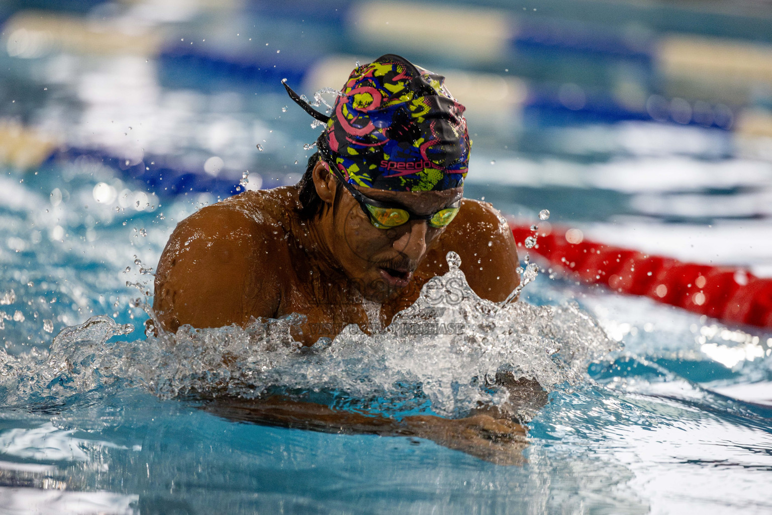 Day 4 of National Swimming Competition 2024 held in Hulhumale', Maldives on Monday, 16th December 2024. 
Photos: Hassan Simah / images.mv