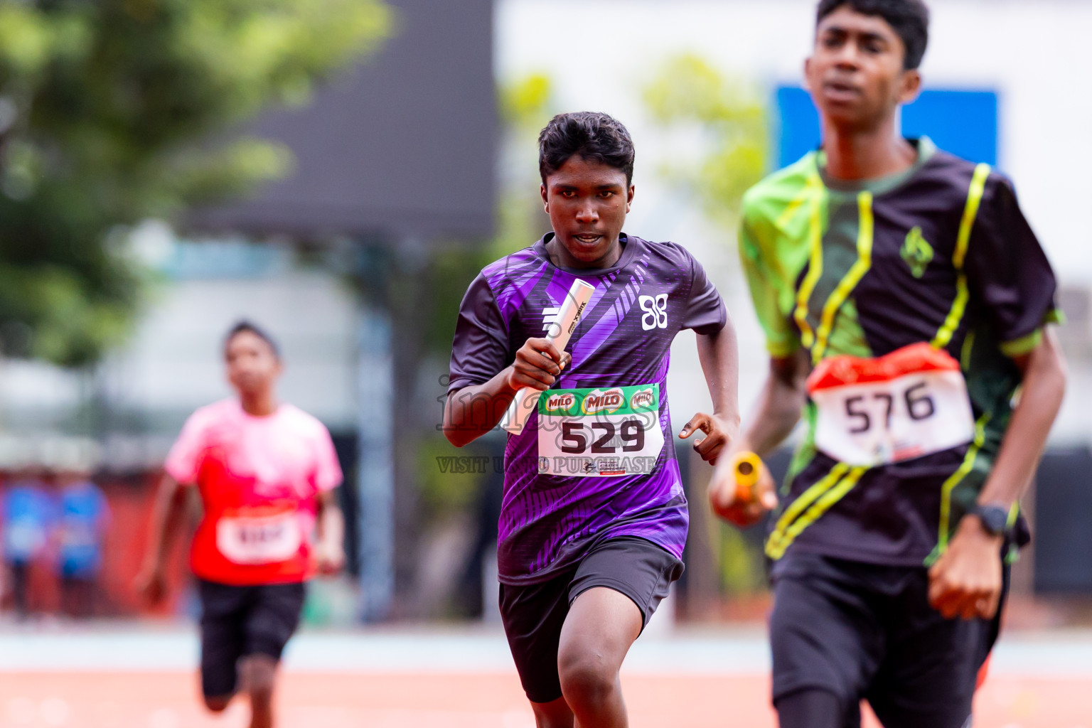 Day 6 of Inter-school Athletics Championship 2025 held in Ekuveni Synthetic Track, Male', Maldives on Sunday, 12th October 2025. Photos by: Nausham Waheed / Images.mv