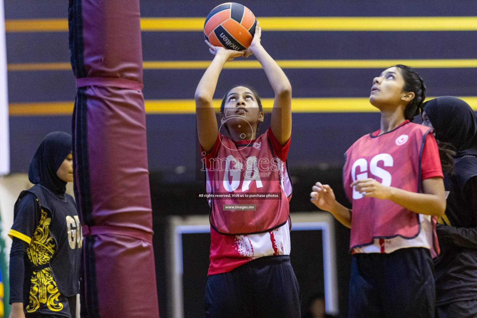 Day6 of 24th Interschool Netball Tournament 2023 was held in Social Center, Male', Maldives on 1st November 2023. Photos: Nausham Waheed / images.mv