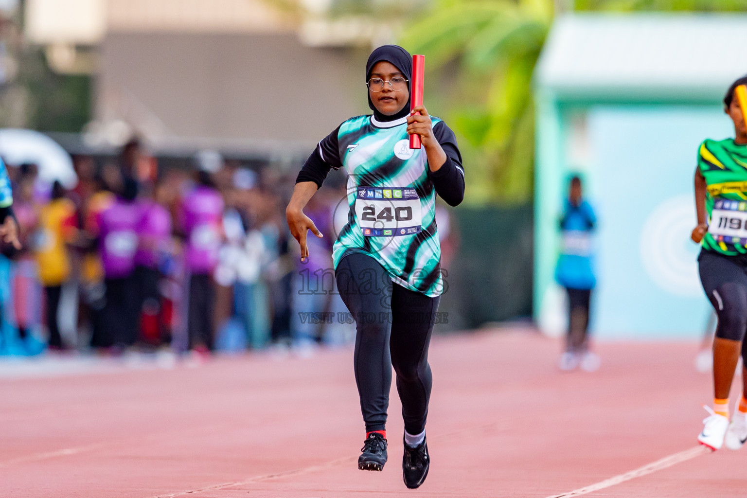 Day 4 of MWSC Interschool Athletics Championships 2024 held in Hulhumale Running Track, Hulhumale, Maldives on Tuesday, 12th November 2024. Photos by: Nausham Waheed / Images.mv