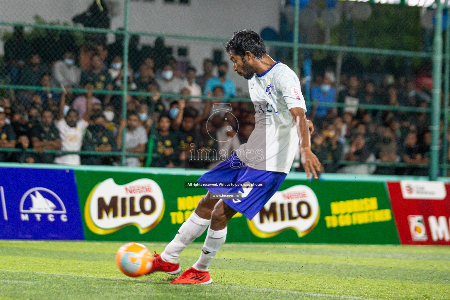 Prison Club vs MACL in the Quarter Finals of Club Maldives 2021 held at Hulhumale;, on 12th December 2021 Photos: Nasam / images.mv