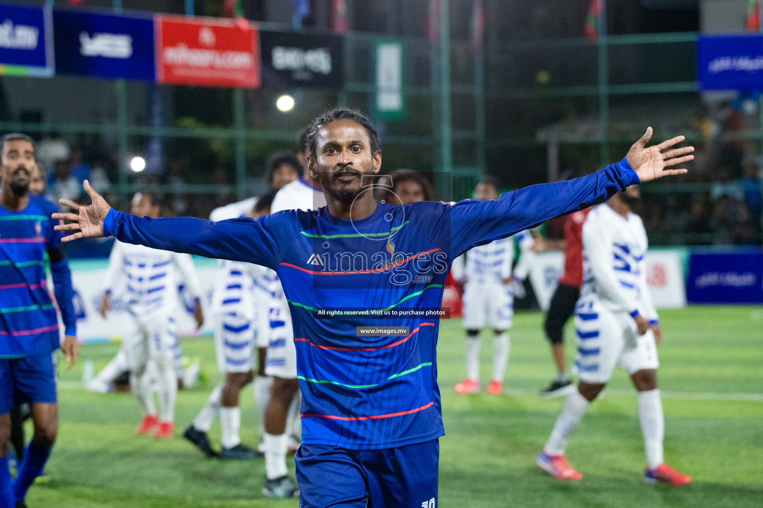 STO RC Vs Team Fenaka in the Quarter Finals of Club Maldives 2021 held in Hulhumale, Maldives on 13 December 2021. Photos: Shu Abdul Sattar / images.mv