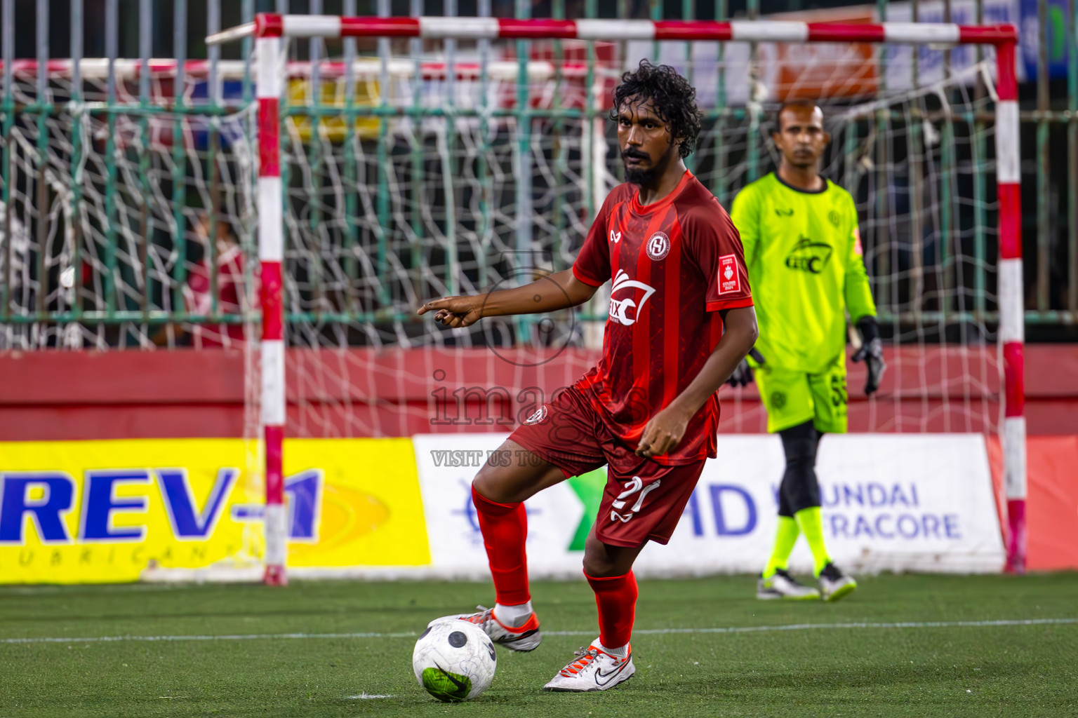 M Mulah VS M Raiymandhoo in Day 25 of Golden Futsal Challenge 2024 was held on Thursday , 8th February 2024 in Hulhumale', Maldives
Photos: Ismail Thoriq / images.mv