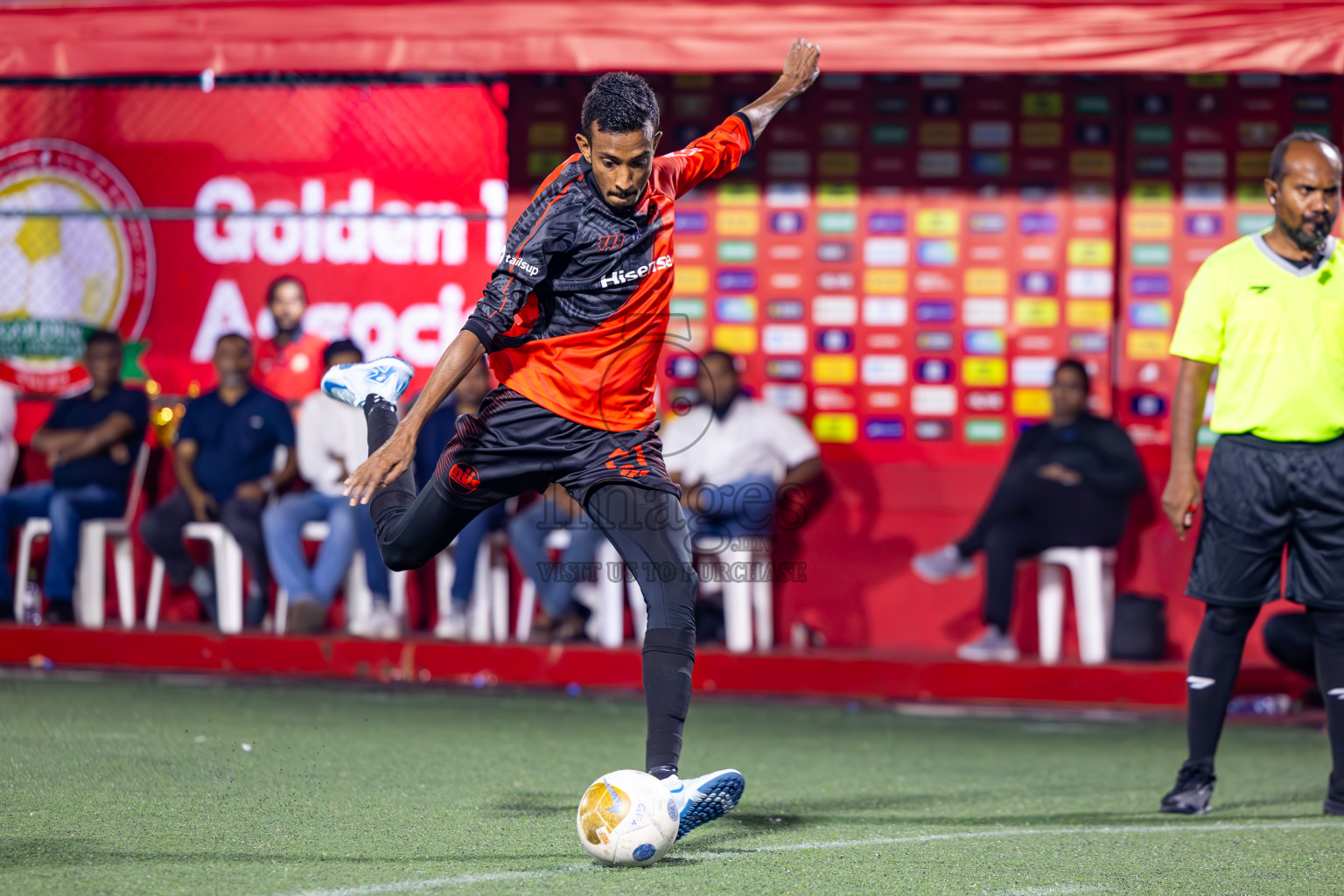 M Dhiggaru vs M Muli in Meemu Atoll Finals in Day 25 of Golden Futsal Challenge 2025 was held on Wednesday , 28th January 2025, in Hulhumale', Maldives. Photos: Ismail Thoriq / images.mv