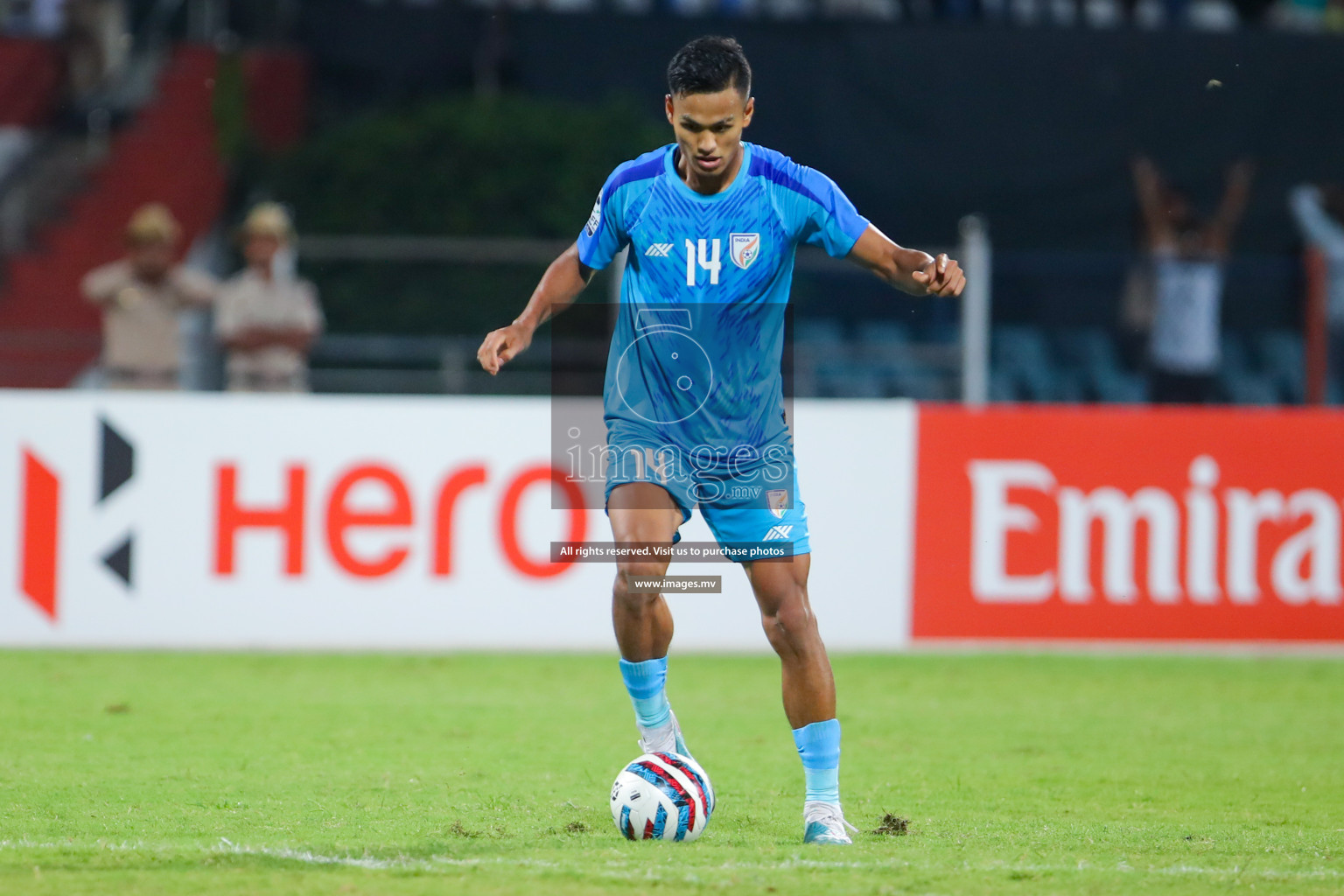 Lebanon vs India in the Semi-final of SAFF Championship 2023 held in Sree Kanteerava Stadium, Bengaluru, India, on Saturday, 1st July 2023. Photos: Nausham Waheed, Hassan Simah / images.mv