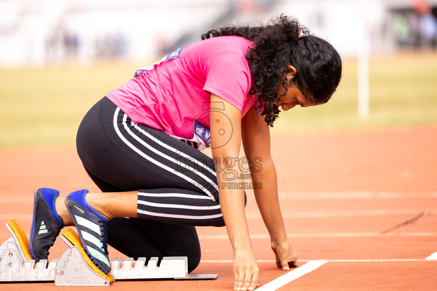 Day 6 of MWSC Interschool Athletics Championships 2024 held in Hulhumale Running Track, Hulhumale, Maldives on Thursday, 14th November 2024. Photos by: Ismail Thoriq / Images.mv