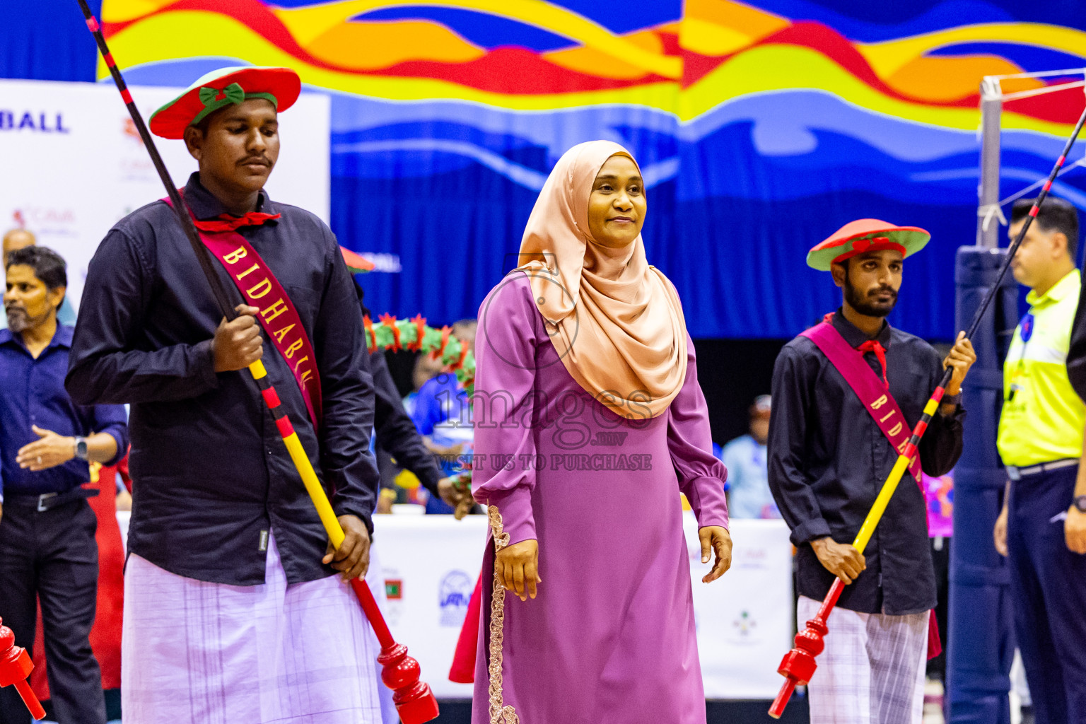 Kyrgyzstan vs Sri Lanka in Final of CAVA U20 Woman's Volleyball Championship 2024 was held in Social Center, Male', Maldives on 23rd July 2024. Photos: Nausham Waheed / images.mv