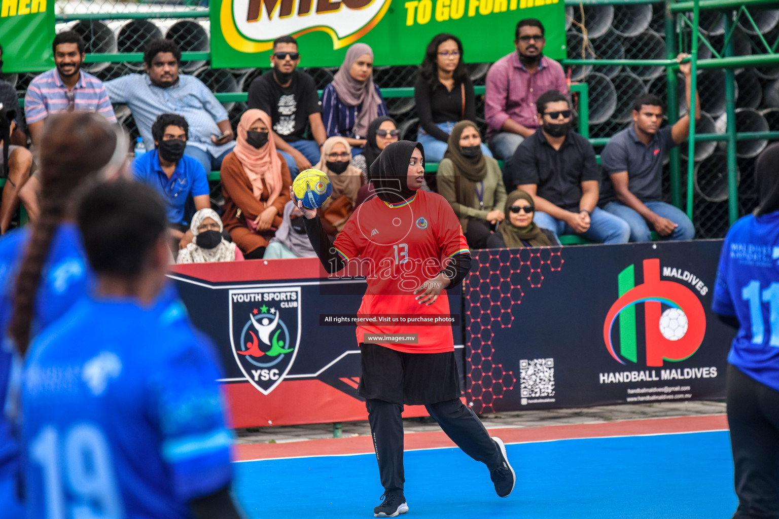 Day 7 of MILO 6th Inter Office Handball Tournament 2022 Photos by Nausham waheed