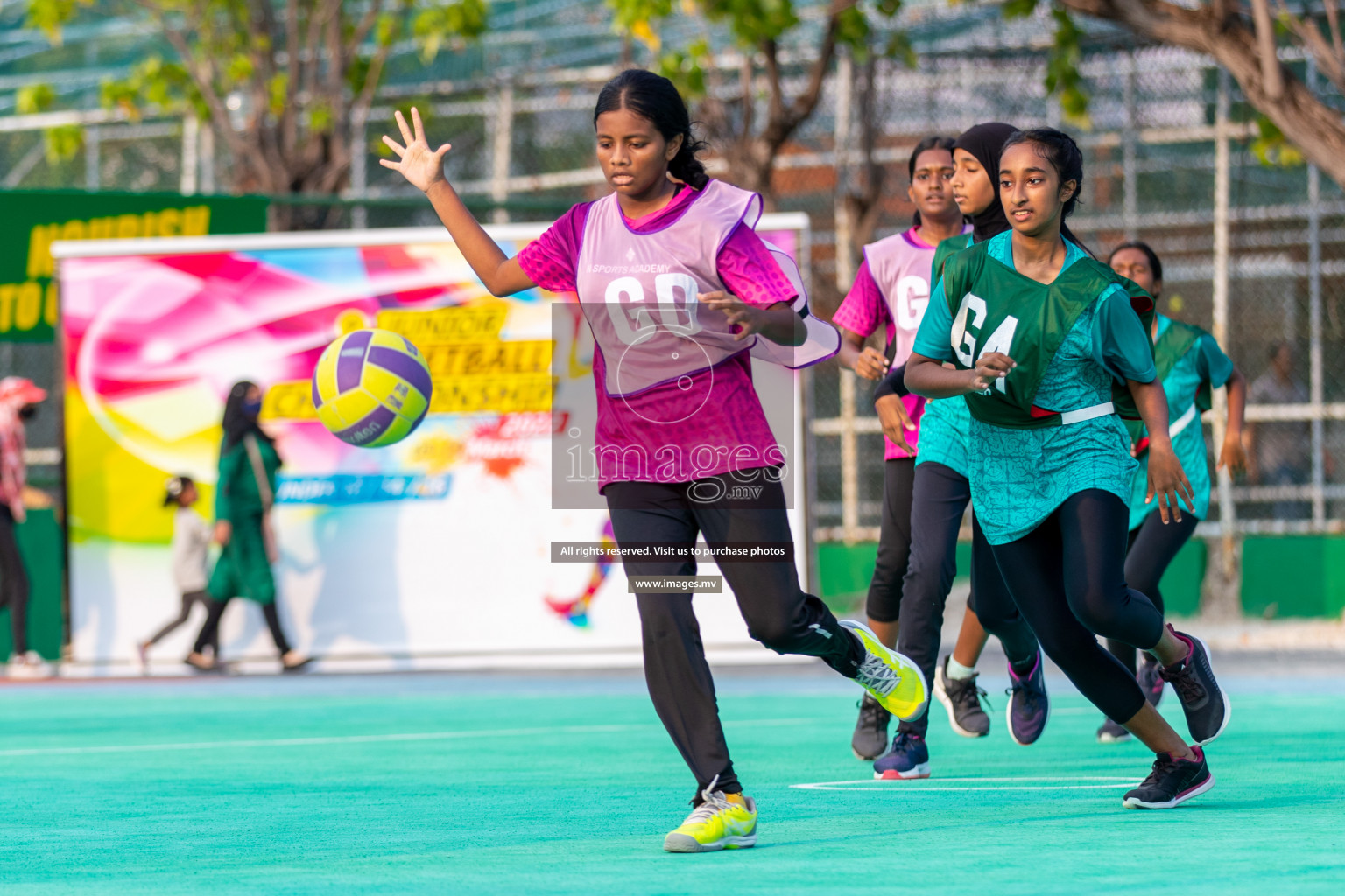 Junior Netball Championship 2022 - Under 14 Final U14 final of Junior Netball Championship 2022 held in Male', Maldives on Friday, 18th March 2022. Photos by Ismail Thoriq