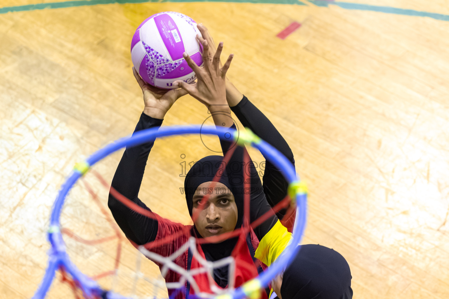 C Matrix vs KYRC in the Final of 24th Milo Netball Association Championship was held in Social Center at Male', Maldives on Thursday, 11th September 2025. Photos: Mohamed Mahfooz Moosa / images.mv