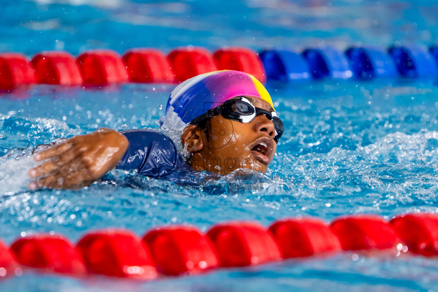 Day 3 of 20th BMLInter-school Swimming Competition 2024 held in Hulhumale', Maldives on Monday, 14th October 2024. Photos: Nausham Waheed / images.mv