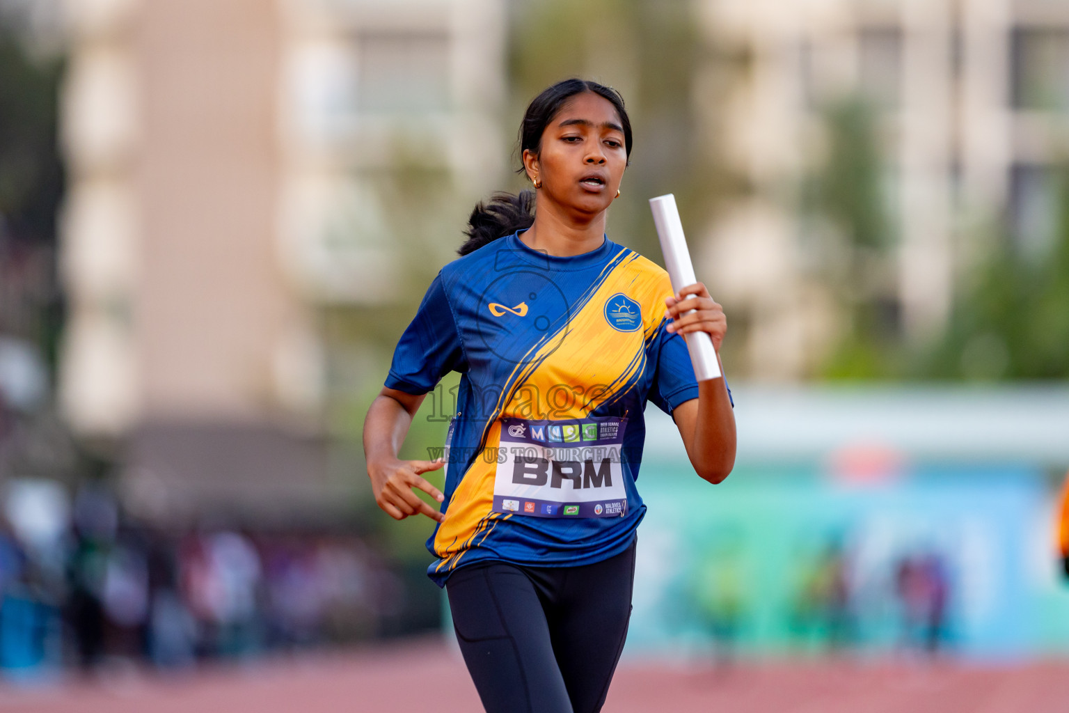 Day 4 of MWSC Interschool Athletics Championships 2024 held in Hulhumale Running Track, Hulhumale, Maldives on Tuesday, 12th November 2024. Photos by: Nausham Waheed / Images.mv