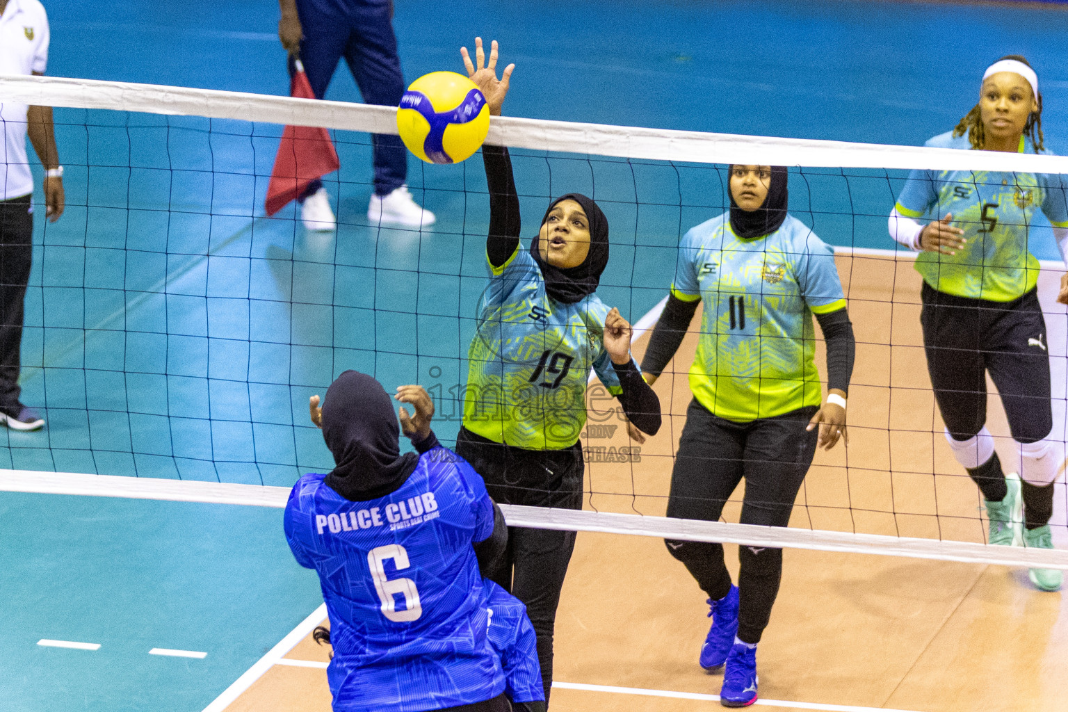 Final of Women's Division of Volleyball Association Cup 2023 held in Male', Maldives on Tuesday, 9th January 2024 at Social Center Indoor Hall Photos By: Nausham Waheed /images.mv